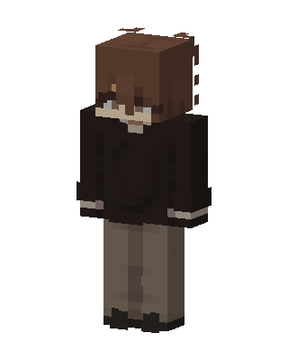 Cozy Brown Sweater skin, 3D preview