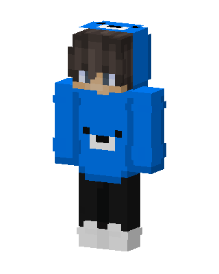 Blue Bear Hoodie Minecraft blue skin