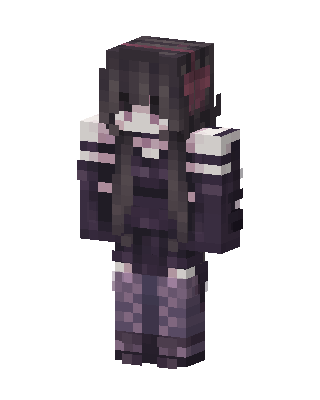 Purple Hero Girl Minecraft skin