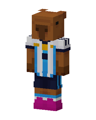 Capybara Footballer Minecraft skin