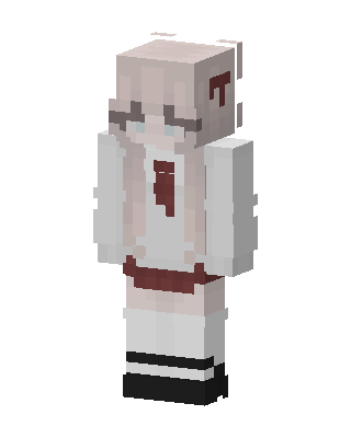 White Player Girl skin, 3D preview