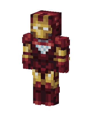 Iron Man skin, 3D preview