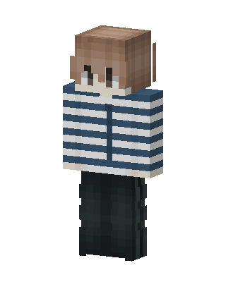 Striped Sailor skin, 3D preview