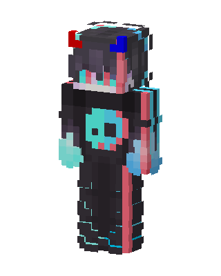 Black Gamer Minecraft e-girl skin