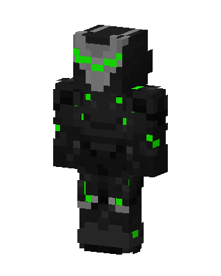 Neon Armor Minecraft skin