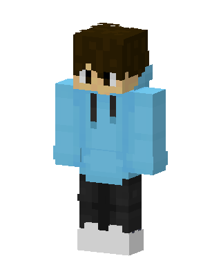Blue Player Boy skin, 3D preview