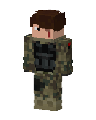 Camo Soldier skin, 3D preview
