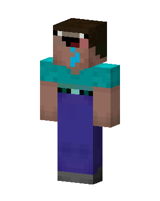 Drooling Steve Minecraft skin