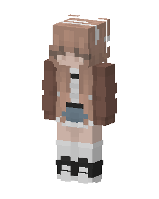 Brown Player Girl skin, 3D preview