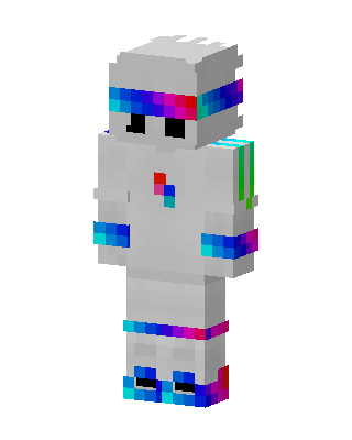 White Astronaut skin, 3D preview
