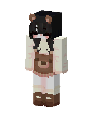Bear Cafe Girl skin, 3D preview