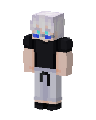 Silver Haired Boy skin, 3D preview