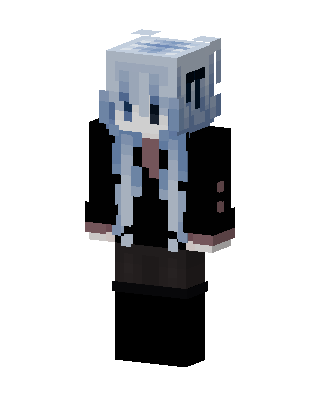 Gray Student Girl Minecraft skin