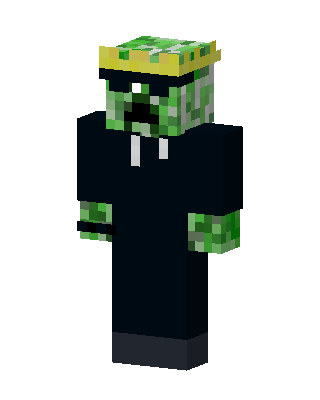 Black Villain Boy Minecraft creeper skin