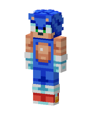 Sonic Minecraft skin