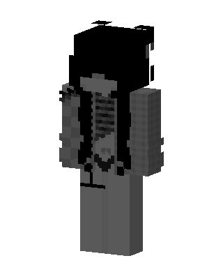 Gray Player skin, 3D preview