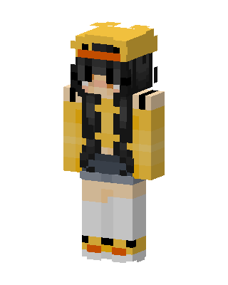 Duckling Hoodie Girl Minecraft skin