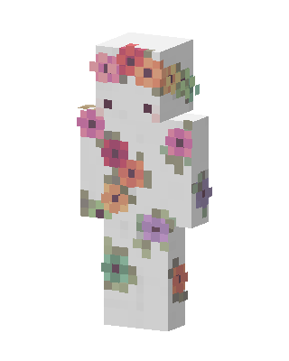 Flower Ghost skin, 3D preview