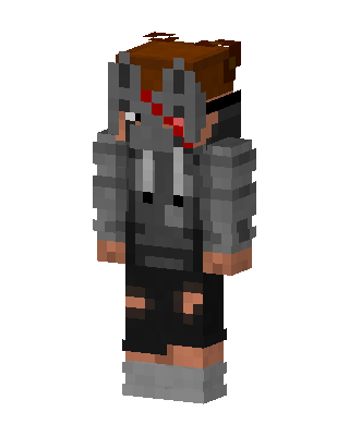 Gray Knight Boy skin, 3D preview
