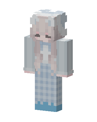 Frosty Gingham Minecraft skin