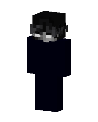 Black Villain Boy Minecraft goth skin