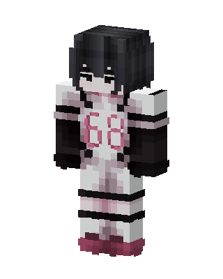 White Athlete Girl skin, 3D preview