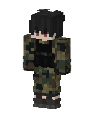 Camo Soldier skin, 3D preview