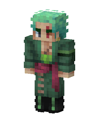 Roronoa Zoro skin, 3D preview