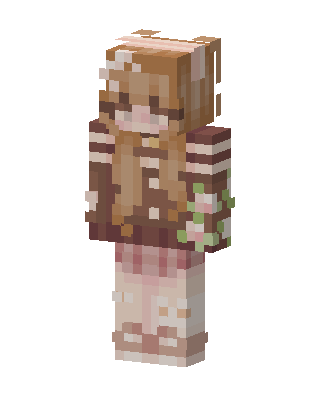 Cozy Floral Girl Minecraft skin