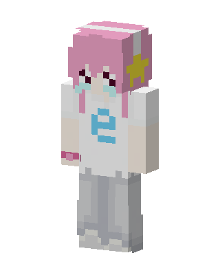Crying Star Girl skin, 3D preview