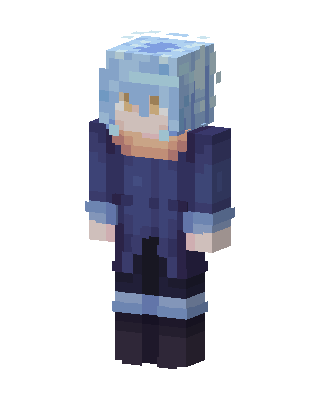 Blue Anime Boy Minecraft skin