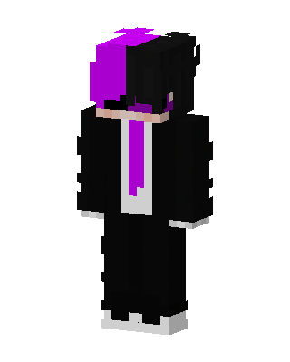 Purple Split Suit skin, 3D preview