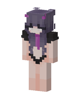 Purple Maid skin, 3D preview