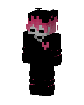 Pink Flame Skeleton skin, 3D preview