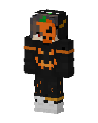 Pumpkin Hoodie skin, 3D preview