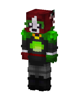 Black Hero Boy skin, 3D preview