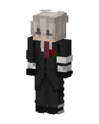 Rose Suit Boy skin, 3D preview