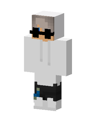 White Hoodie Shades skin, 3D preview
