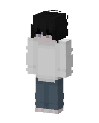 White Player Boy skin, 3D preview