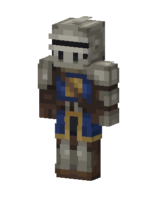 Gray Knight Boy Minecraft skin