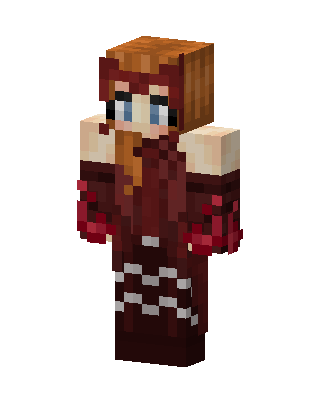 Brown Hero Girl skin, 3D preview