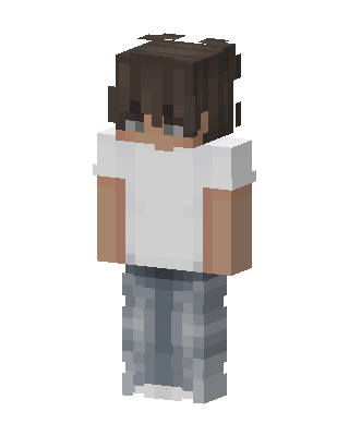 Casual Messy Hair skin, 3D preview