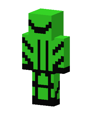 Green Hooded Suit Minecraft creeper skin