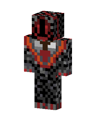 Red Dark Armor skin, 3D preview