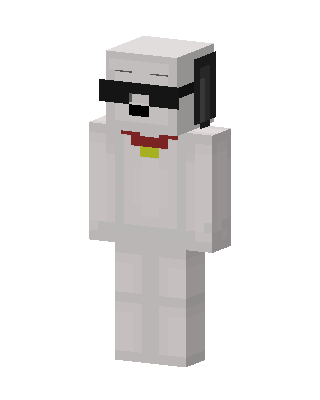 White Suit Boy skin, 3D preview