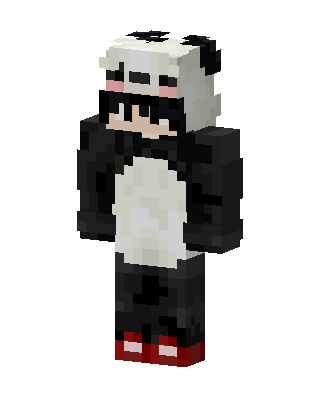 Black Panda skin, 3D preview