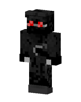 Black Masked Villain Boy skin, 3D preview