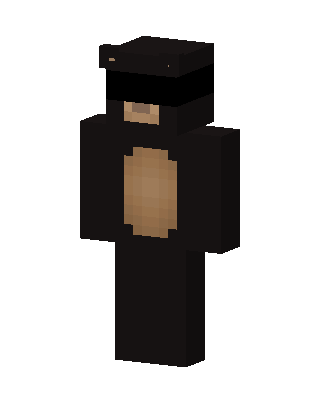 Black Bear skin, 3D preview