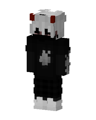 Black Animal skin, 3D preview