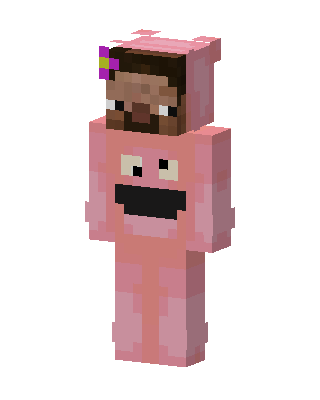 Pink Onesie Steve Minecraft skin